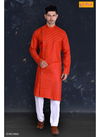Red Outluk Vol 5 Festive Wear Art Silk Kurta With Indian Polo Pajama Collection 5002